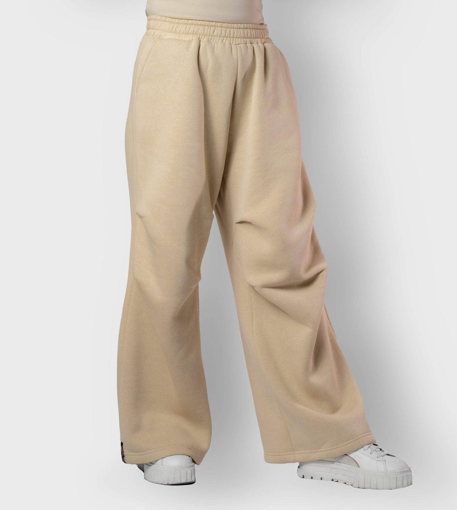 RUUQ Pant S-M RUUQ Oversized Darted Wide Leg Joggers Unisex in Buttermilk ROJ-WLD-BM0012