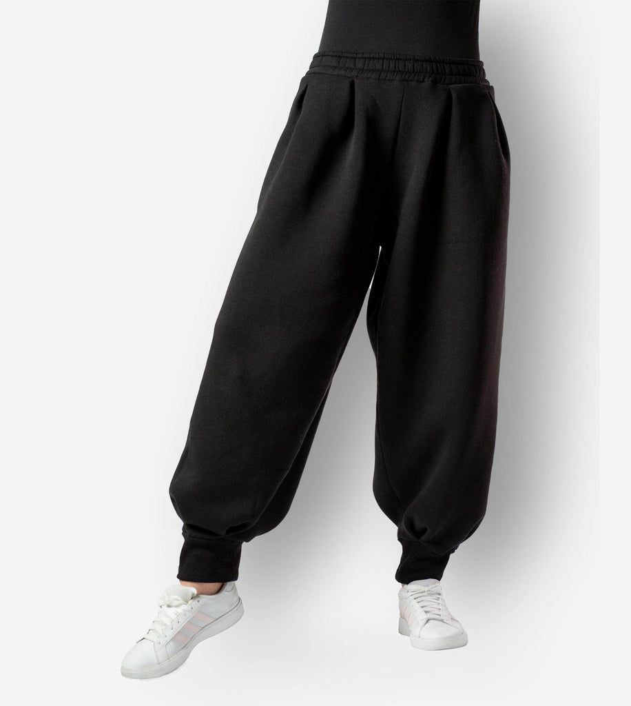 RUUQ Pant S-M RUUQ Oversized Harem Pants Unisex in Black ROP-HRM-B0012