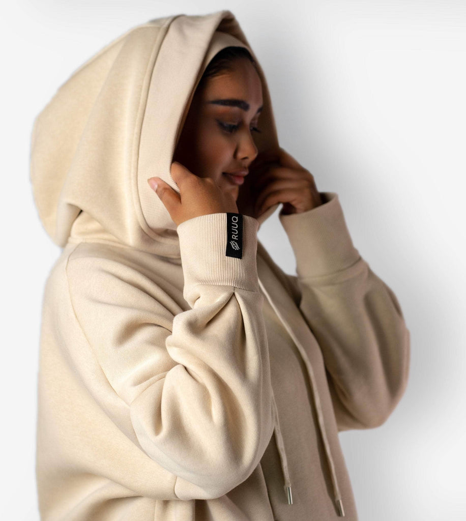 RUUQ Hoodie RUUQ Oversized Hoodie Unisex in Buttermilk