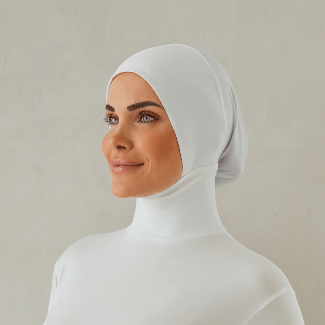 RUUQ Bodysuit Long Sleeve with Hijab Cap - White – Ruuq